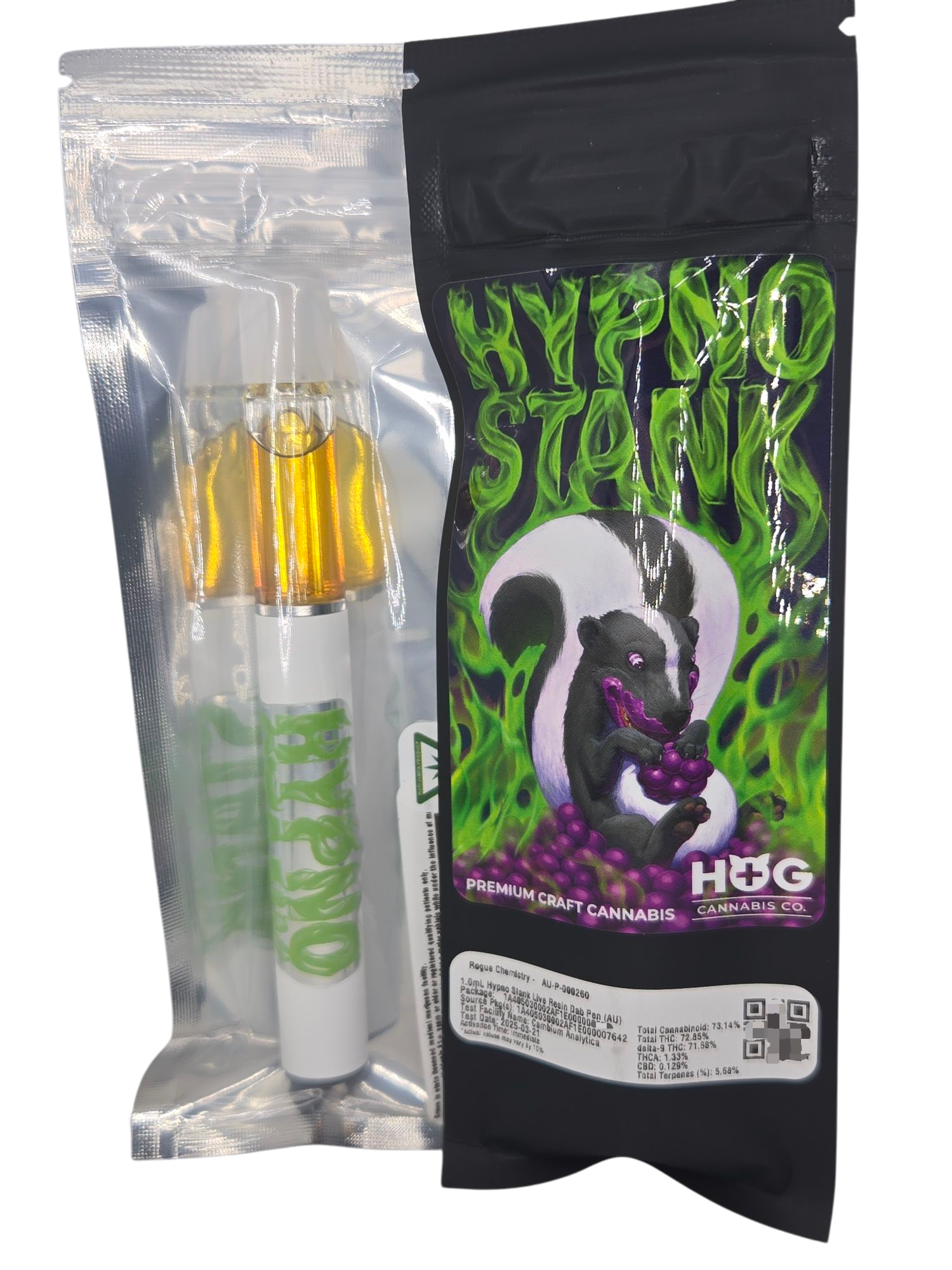Photograph of product: Hypnostank | 1g Live Resin Dab Pen