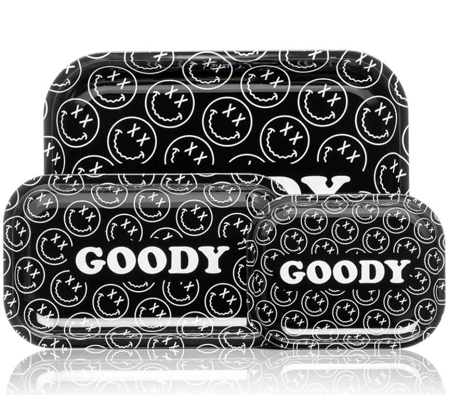 Photograph of product: Accessories | Goody Glass | Black Face Rolling Tray | Large