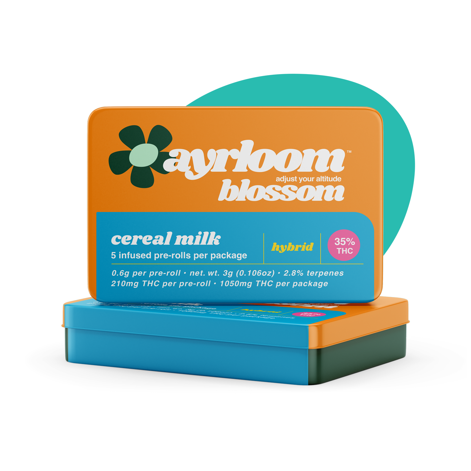 Photograph of product: 5-Pack Infused Pre-Rolls - Cereal Milk