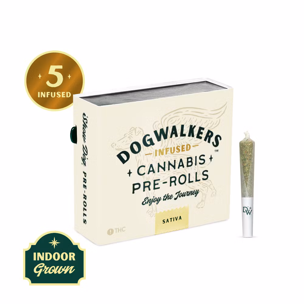 Photograph of product: Infused Pre-Roll Pack - Dogwalkers - L'Orange - 2.25g - 5 Pack