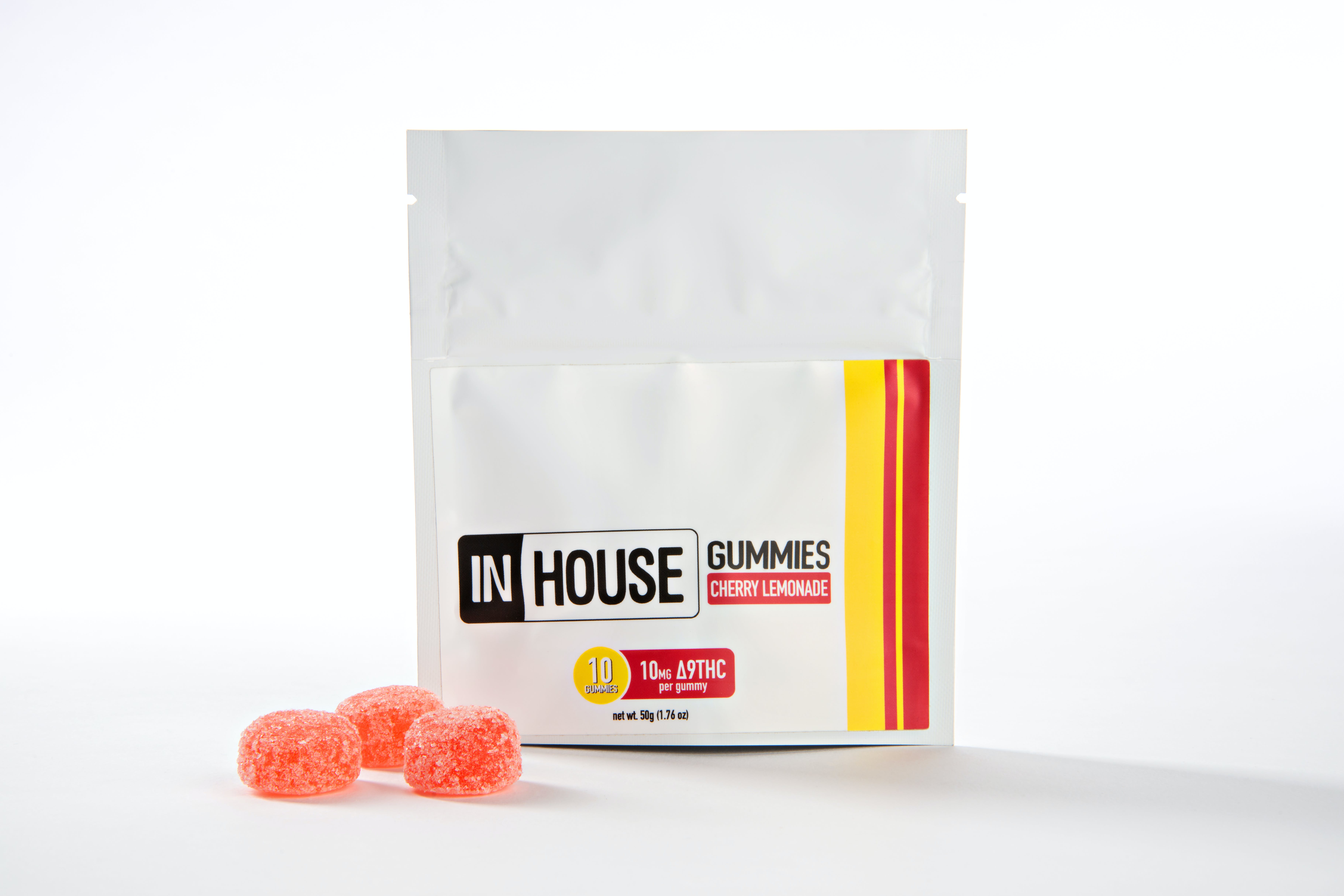 Photograph of product: In House - Cherry Lemonade - 10mg Fast Acting Chews
