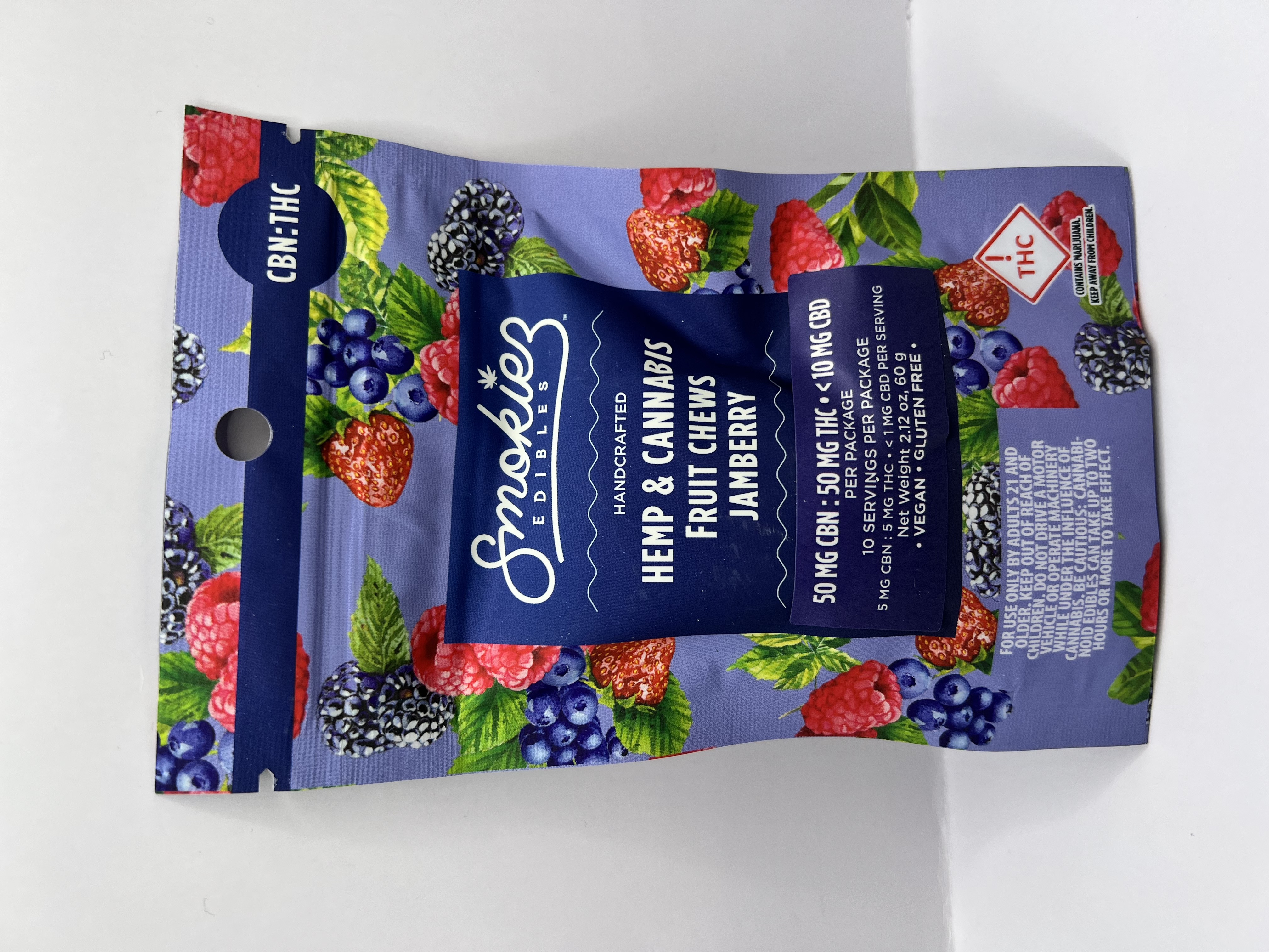Photograph of product: Smokiez - Sweet Jamberry - 100mg CBN:TH-oui - 10