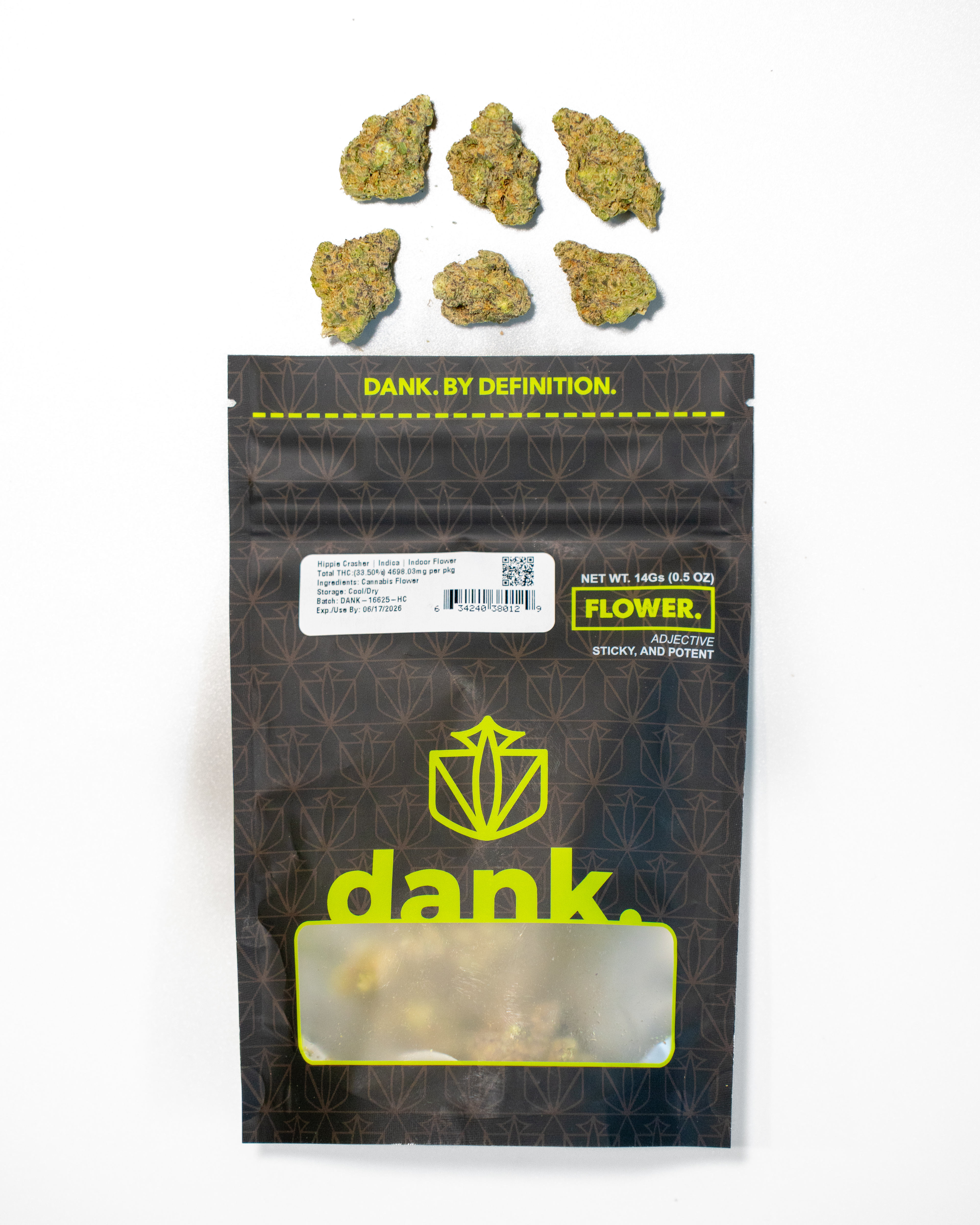 Photograph of product: Dank | Hippie Crasher | 14G Flower
