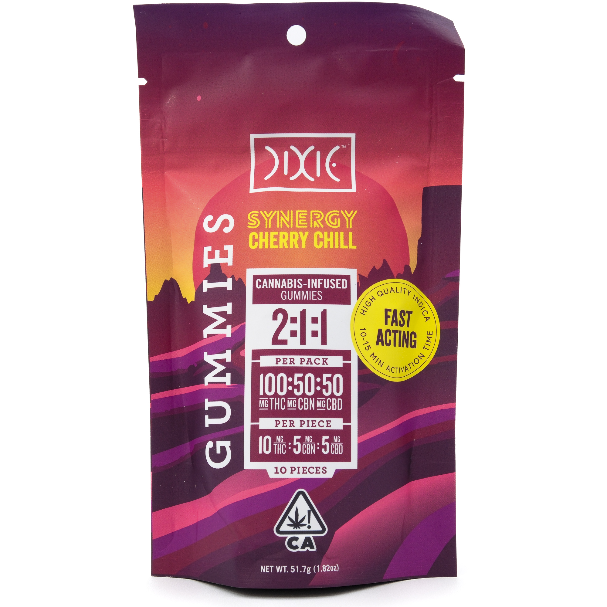 Photograph of product: DIXIE - Cherry Chill Gummies 100mg