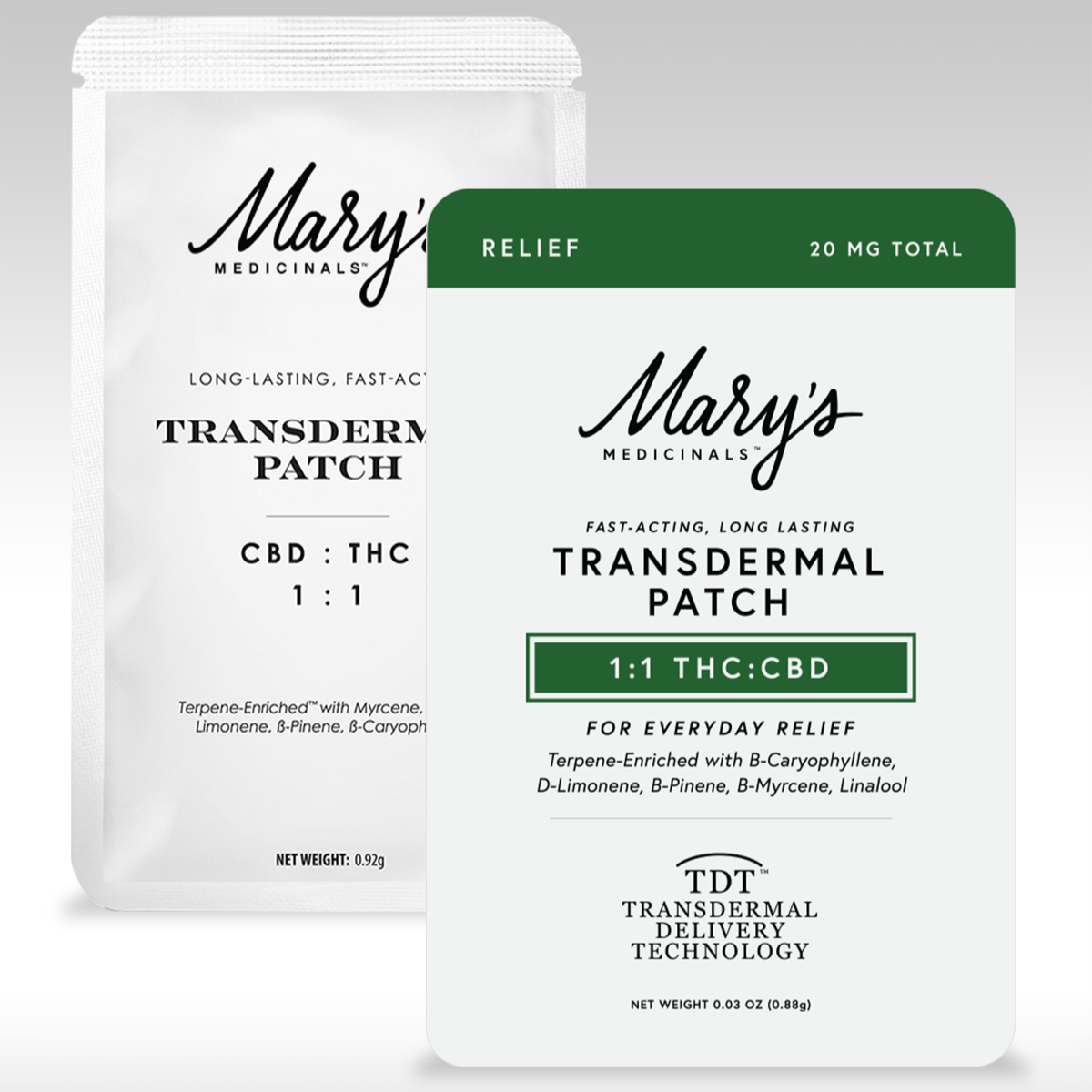 Photograph of product: Transdermal Patch 1:1 Thc/Cbd Relief   20 Mg