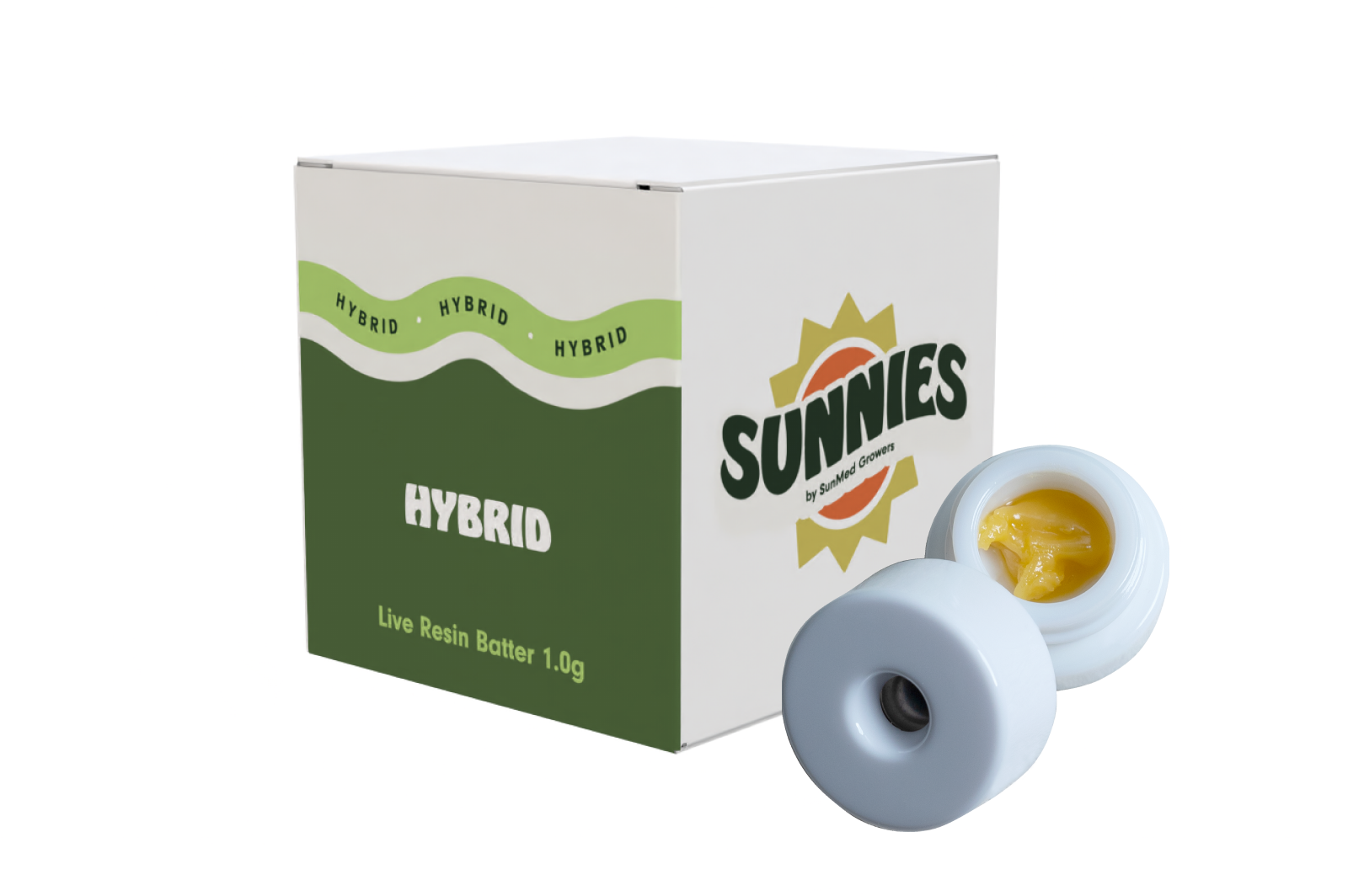 Photograph of product: Sunnies | Live Resin Batter | Golden Pineapple | 1g