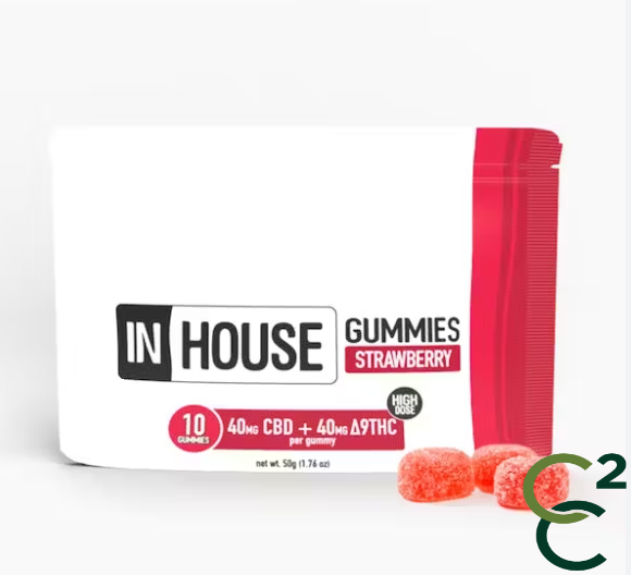 Photograph of product: Strawberry Gummies - 1:1 (CBD:TH-oui)