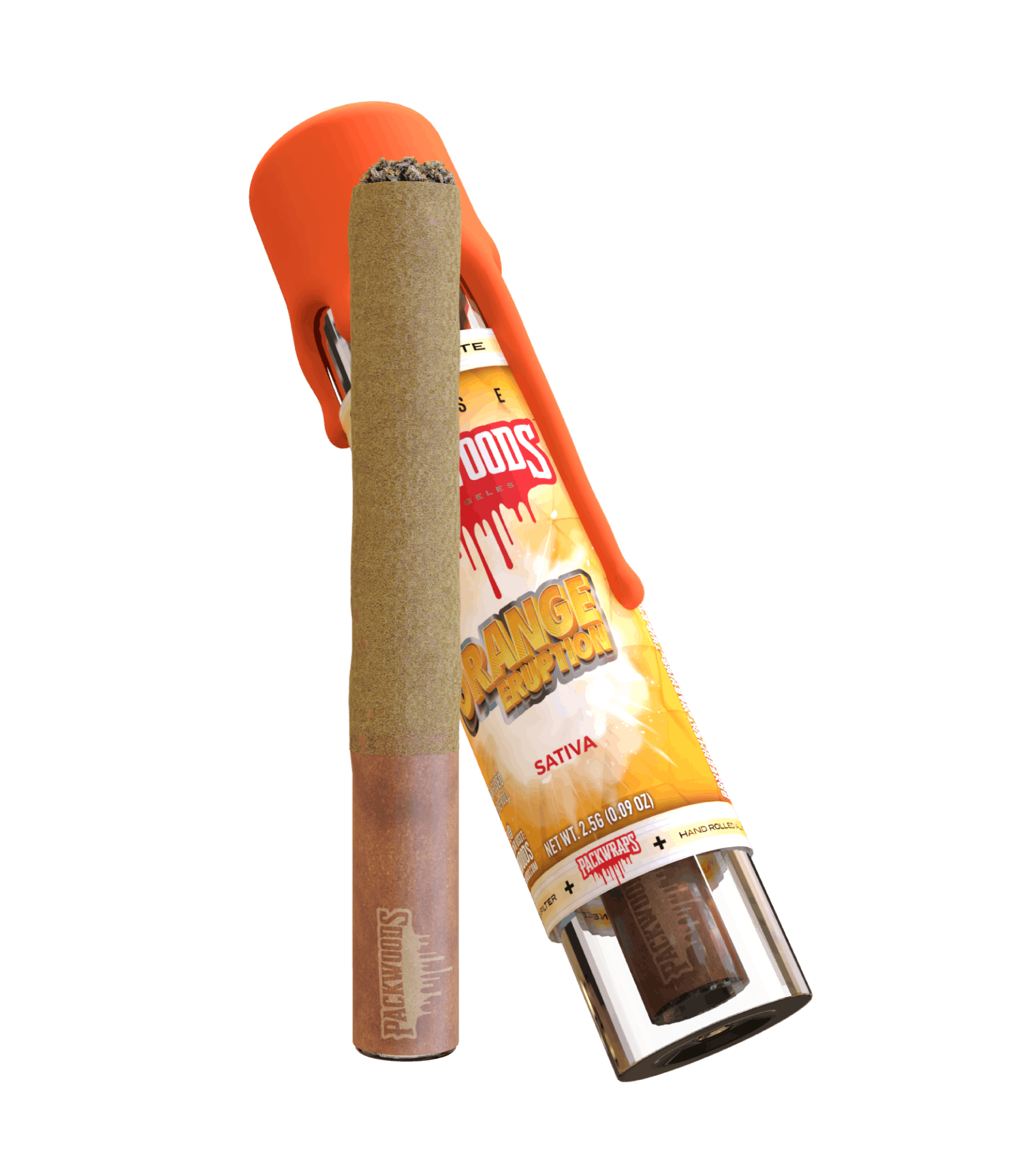 Photograph of product: Packwoods Orange Eruption Infused Pre Roll 2.5g