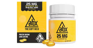 Photograph of product: ABX Soft Gel Capsules 25MG 10ct