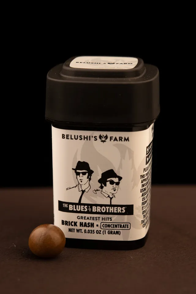 Photograph of product: Brick Hash | Belushi's Farm | Chem Chillz | 1g