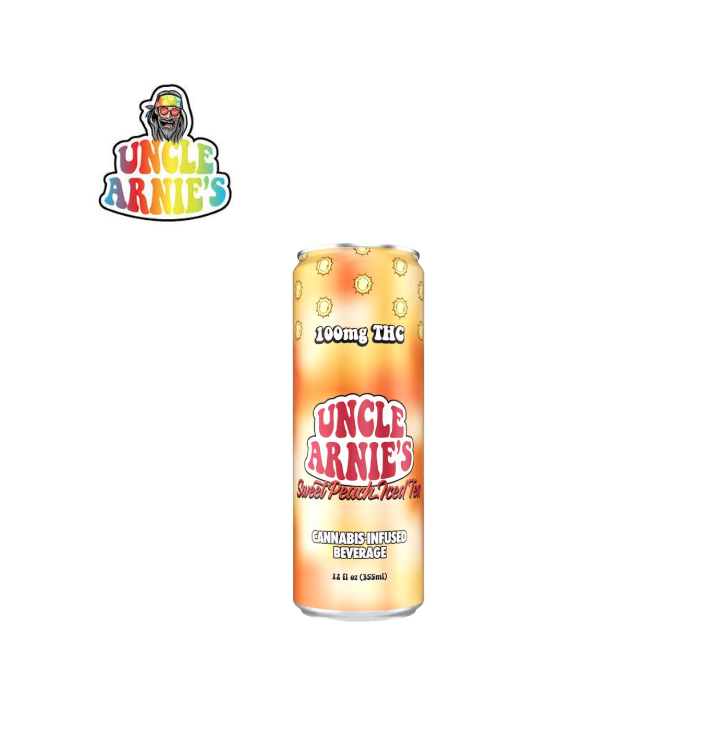 Photograph of product: SWEET PEACH ICED TEA 12OZ 100MG