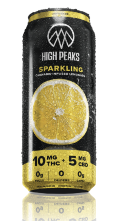 Photograph of product: High Peaks | Beverage | Sparkling Lemonade | 10mg 12oz