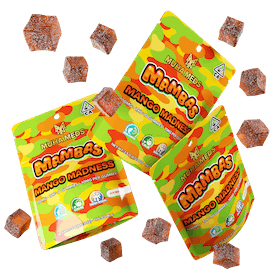 Photograph of product: Mango Madness Mambas | 100mg au chocolat Rosin Gummies
