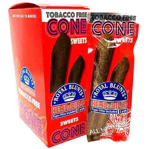 Photograph of product: Royal Blunts Hemparillo Cones - Sweets