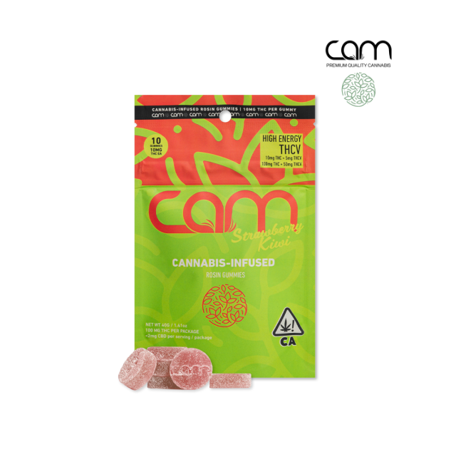 Photograph of product: STRAWBERRY KIWI 2:1 TH-oui:TH-ouiV ROSIN INFUSED 10 PACK GUMMIES