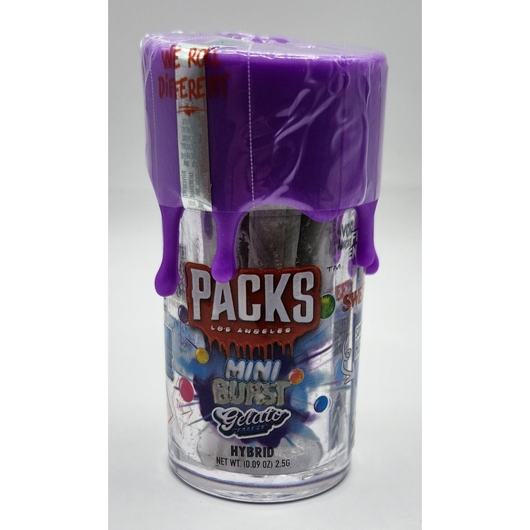 Photograph of product: Packs - Gelato Freeze Mini Burst Infused Pre-Roll 5pk