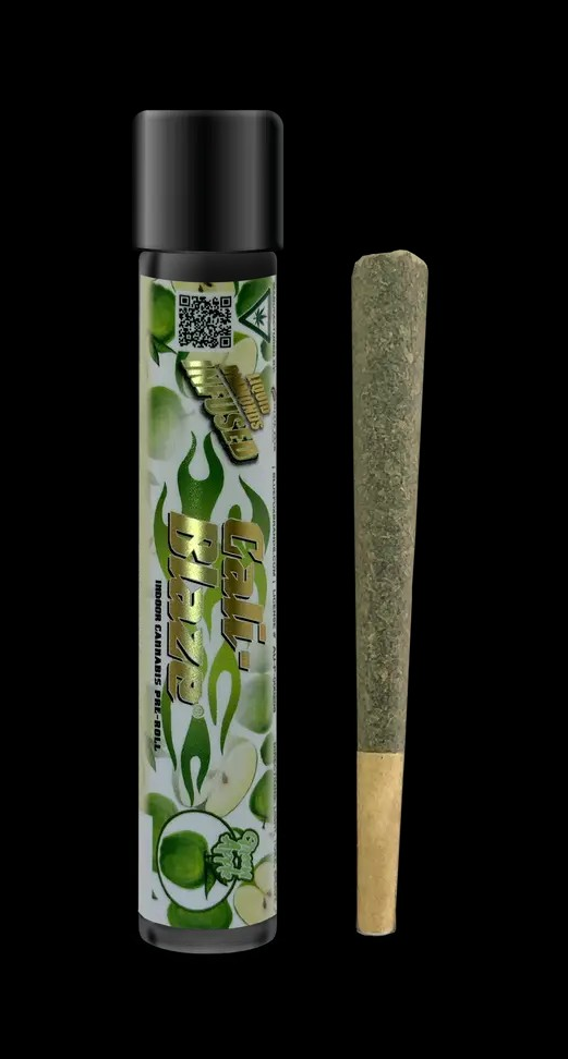 Photograph of product: Green Apple - Liquid diamond infused - 1.2g pre-roll