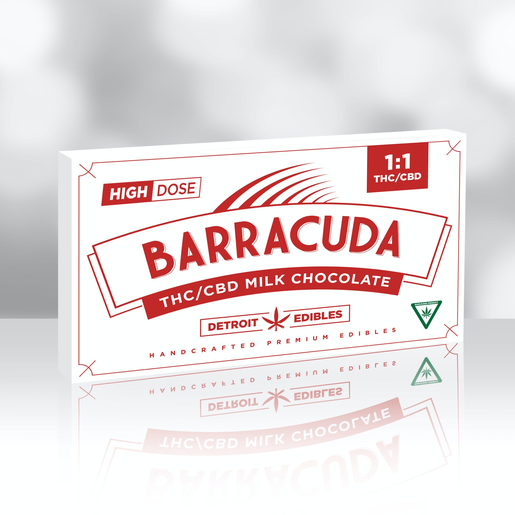 Photograph of product: Barracuda Bar | Milk Chocolate | 1:1 200mg TH-oui/CBD