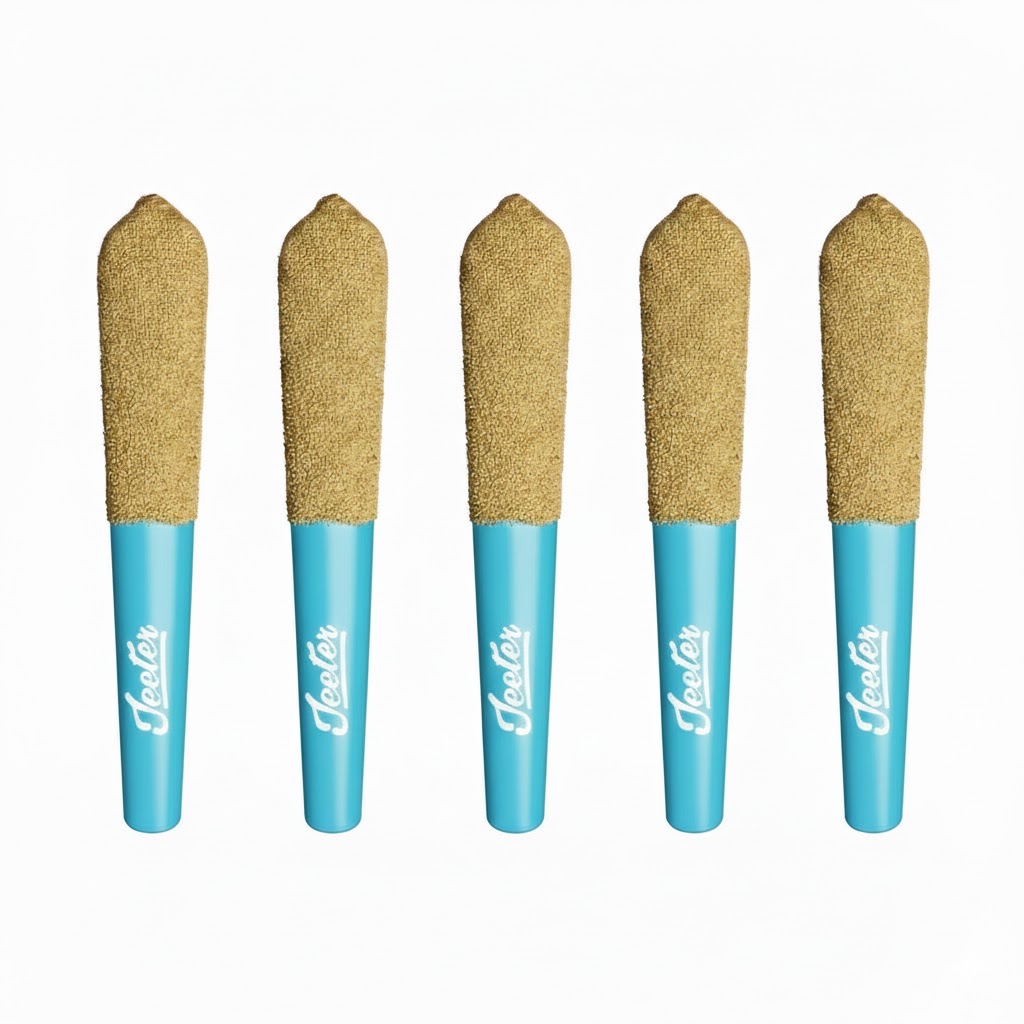 Photograph of product: Durban Poison Quad Infused Pre-Rolls 5pk