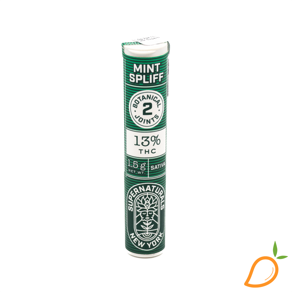 Photograph of product: 1.5g 2pk Mint Spliff Preroll Pack SuperNaturals