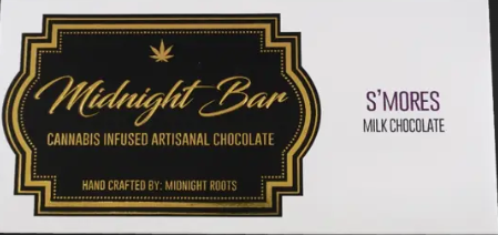 Photograph of product: S'mores | Midnight Bar | Midnight Roots | 200mg