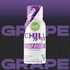 Photograph of product: Chill Medicated Grape Live Rosin To Go Syrup 100mg
