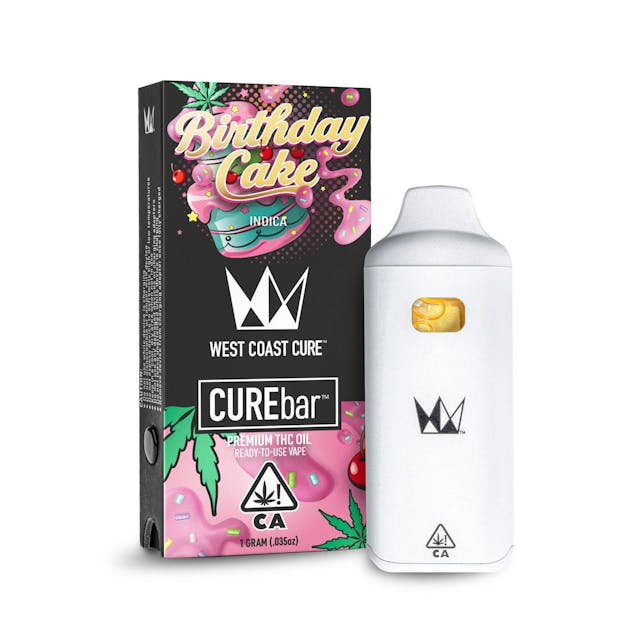 Photograph of product: Birthday Cake | 1g Disposable CUREbar - 