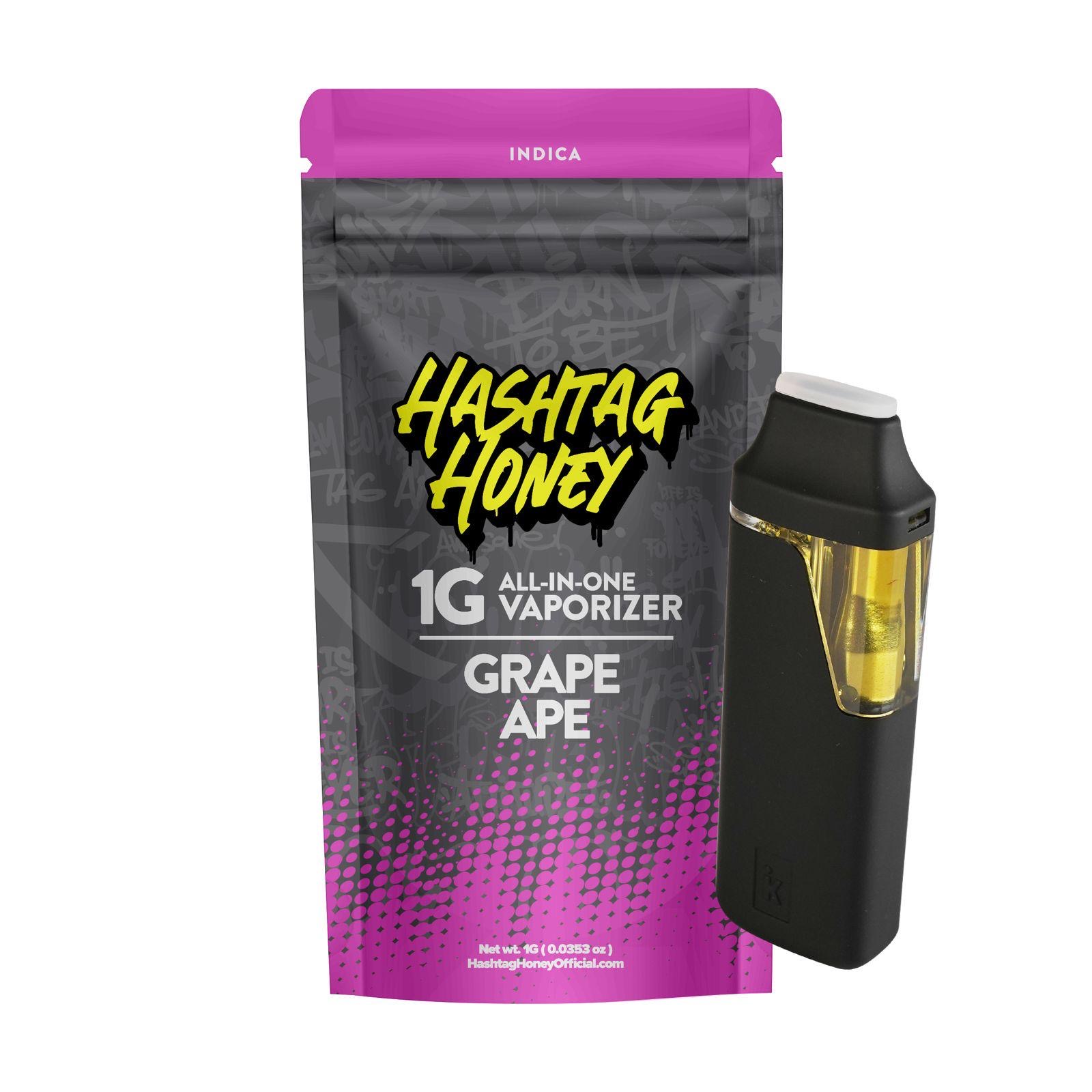Photograph of product: au chocolattag Honey | Grape Ape | Disposable