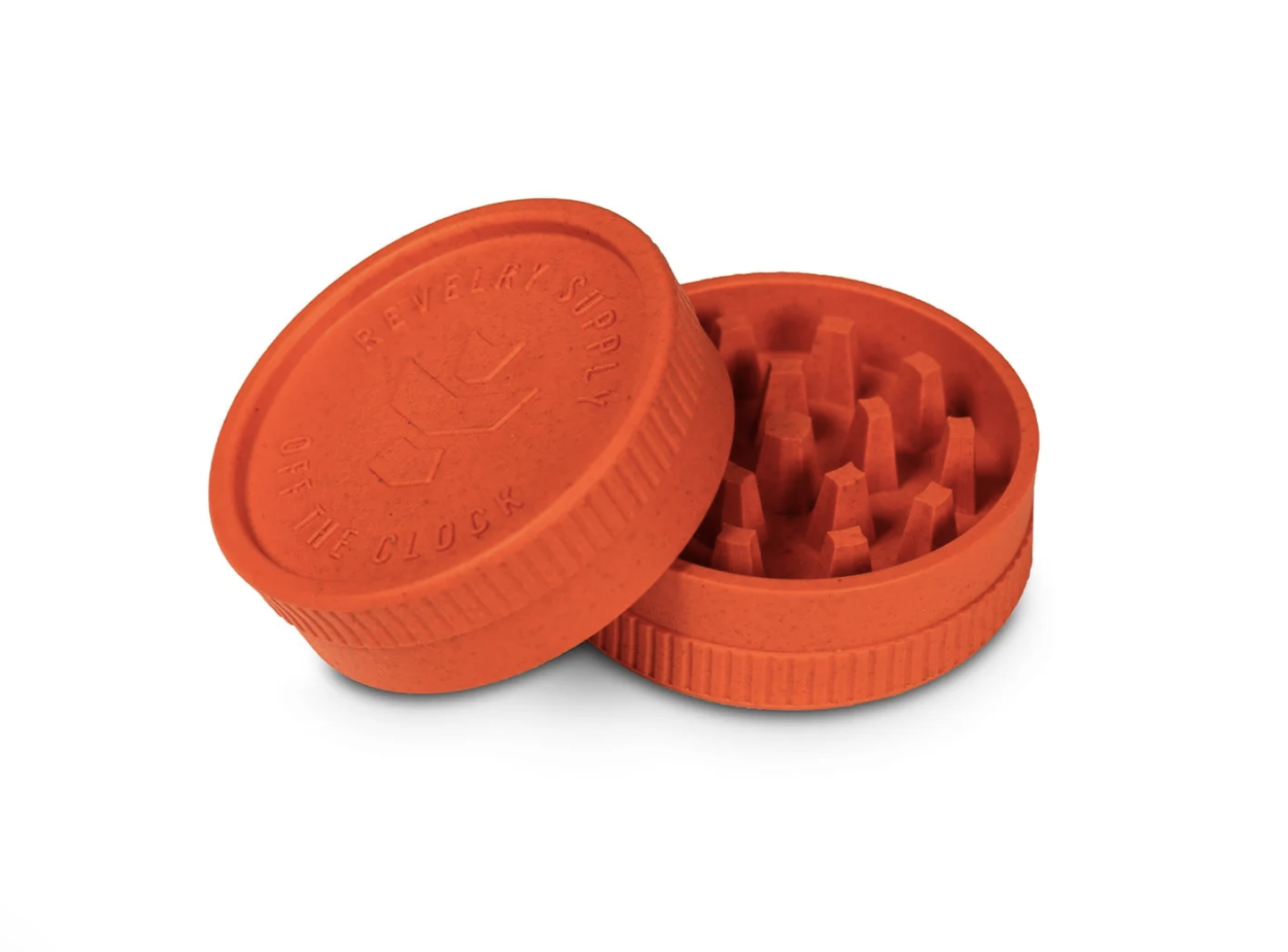 Photograph of product: Revelry 2 Piece Hemp Grinder - Sunset Orange
