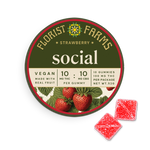 Photograph of product: Florist Farms Gummies | Happy Strawberry Lemonade | 100MG 10pk | Oui'd