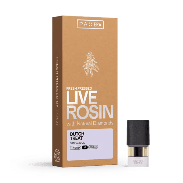 Photograph of product: 1G - PAX POD - LIVE ROSIN - DUTCH TREAT
