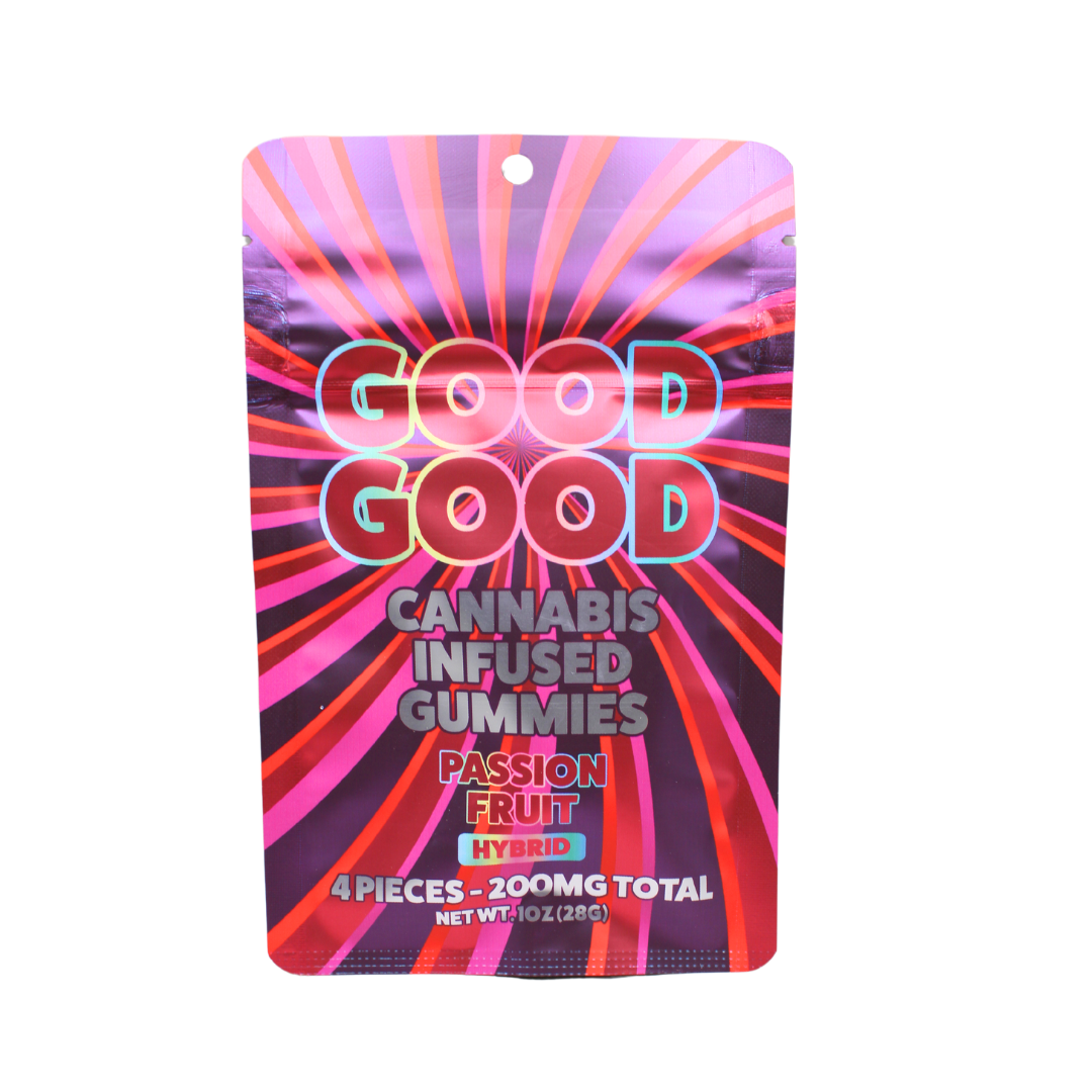 Photograph of product: Good Good - 200mg Gummies 4pk - Passion Fruit