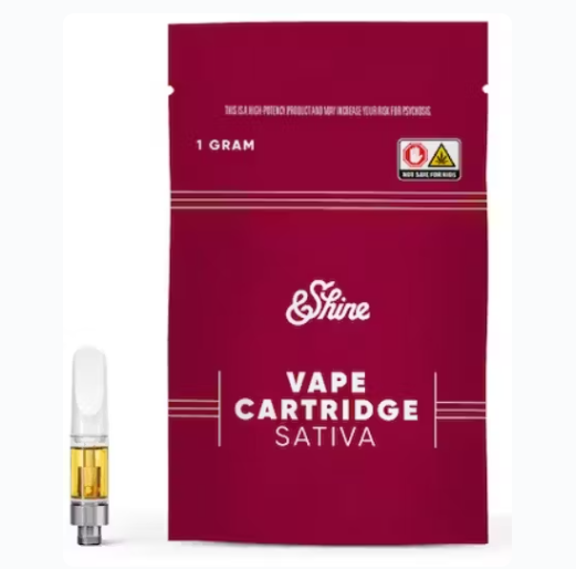 Photograph of product: &Shine Ghost Train Haze Distillate Vape Cartridge 1000mg