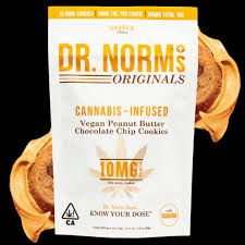 Photograph of product: [Dr. Norms] 10PK Cookies - 100mg - Peanut Butter Chocolate Chip (S) - 