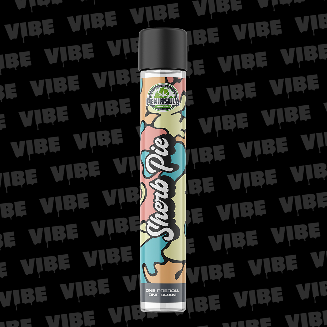 Photograph of product: Peninsula Gardens | Sherb Pie | 1g Preroll | REC