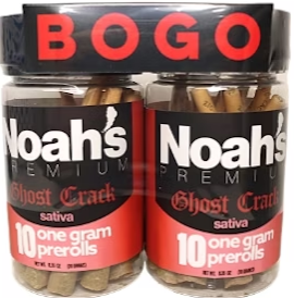 Photograph of product: GHOST CRACK PREROLLS 10 PACK