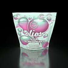 Photograph of product: Sour Tropical Fruit | 100mg 10pk Live Rosin Gummies