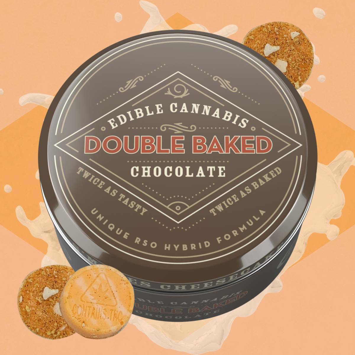 Photograph of product: Chocolate Bite | Fast Acting | Carrot Cake | 5mg 20pk