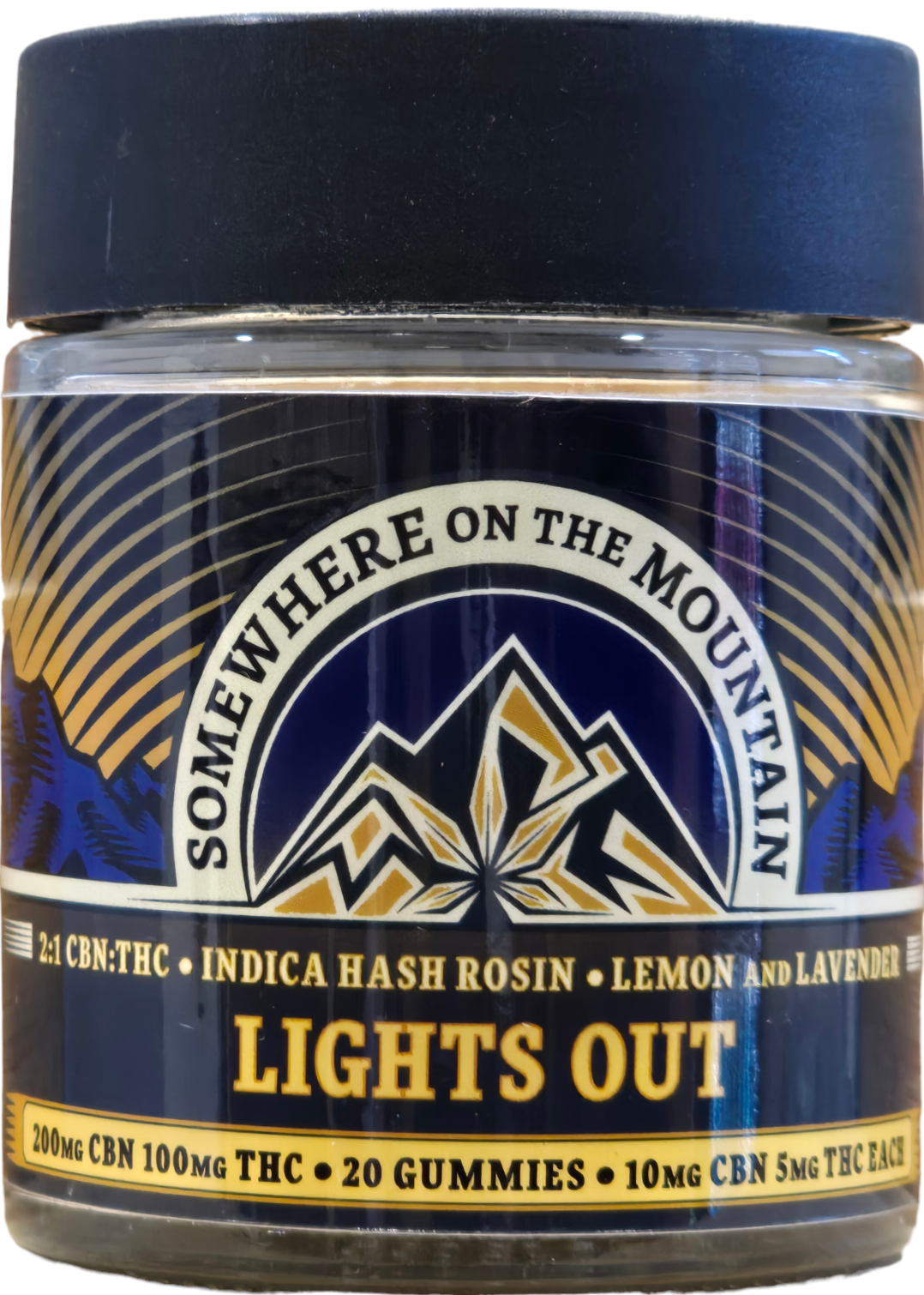 Photograph of product: Lights Out Sleep Time Gummies 100 mg TH-oui + 200 mg CBN