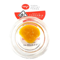 Photograph of product: HASH ARTIST FARMS STRAWBERRY DIESEL COOKIES 1G LIVE RESIN SAUCE