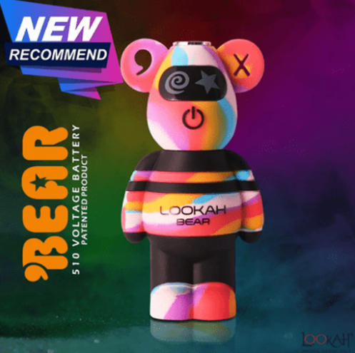 Photograph of product: Lookah: Accessories | Bear 510 Battery (Tye dye)