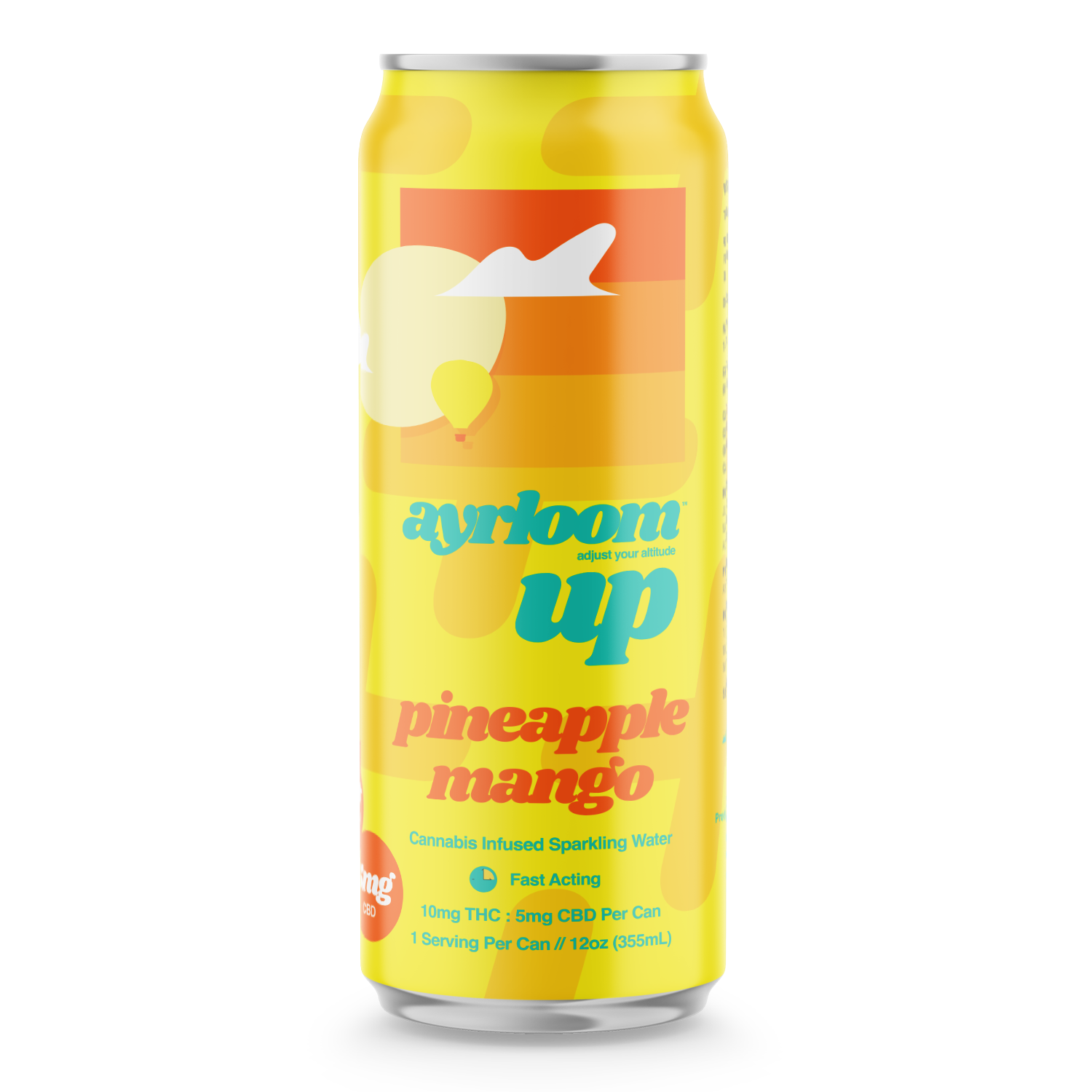 Photograph of product: Ayrloom | UP Pineapple Mango 2:1 | Sparkling Water | 10mg