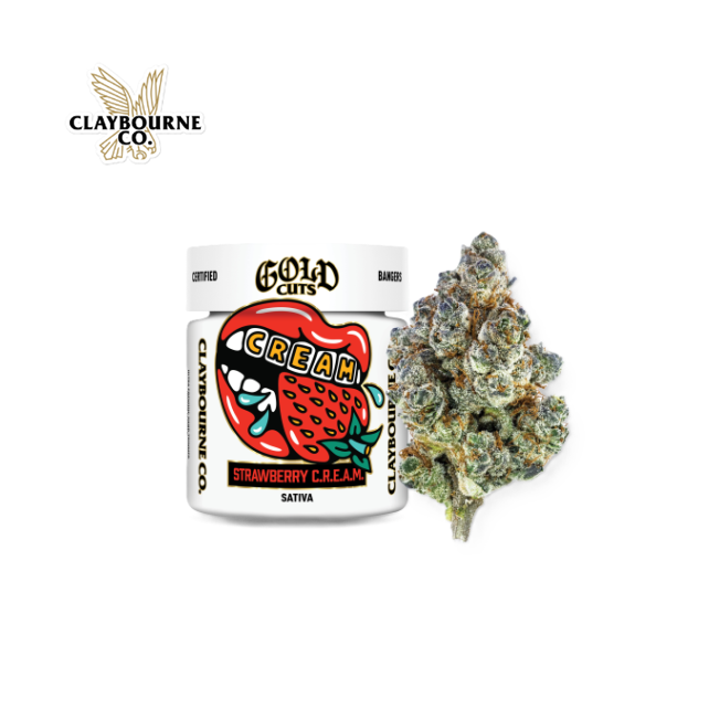 Photograph of product: STRAWBERRY C.R.E.A.M. 3.5G GOLD CUTS