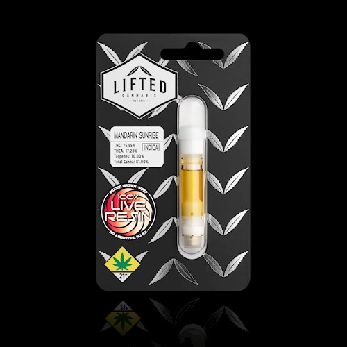 Photograph of product: Lifted | Old School Lemons | Live Resin | Cartridge | DOH | 1g