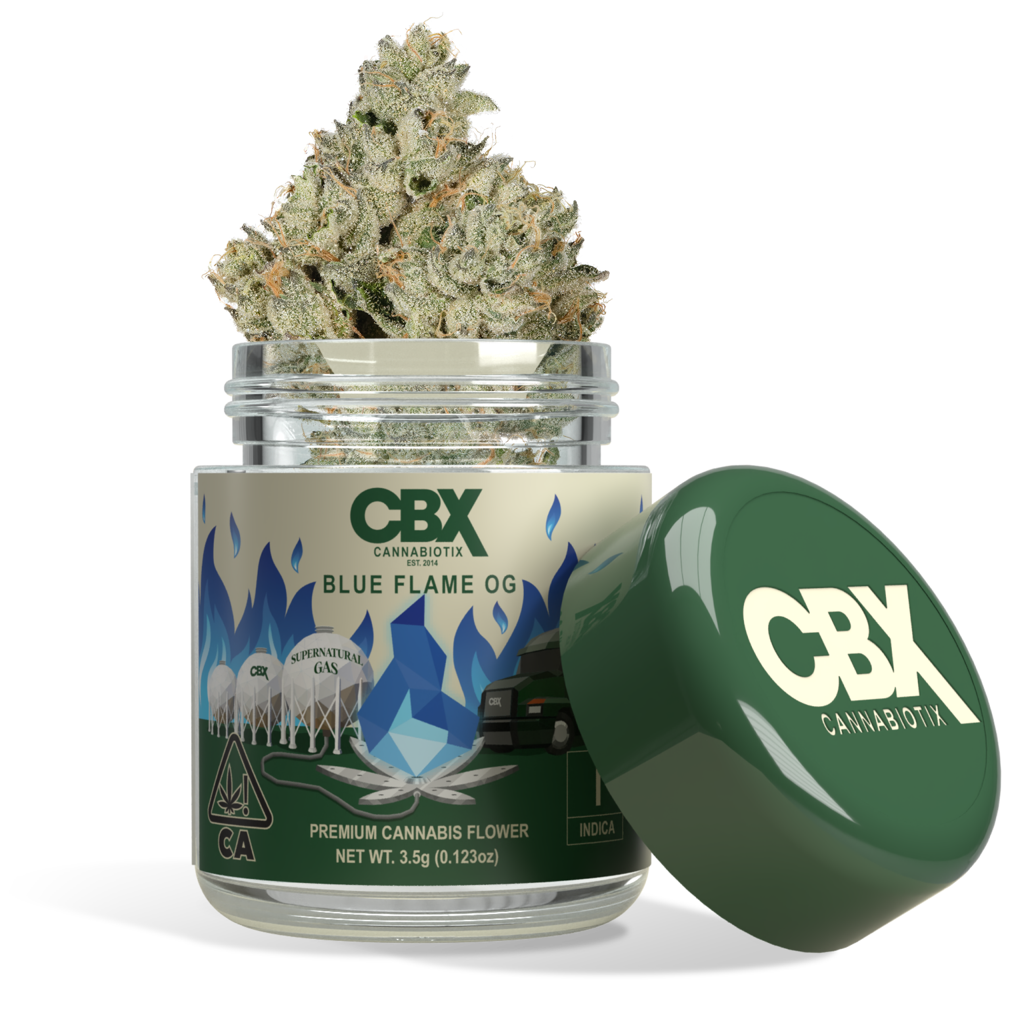 Photograph of product: CBX | Flower 3.5g | I | Blue Flame OG