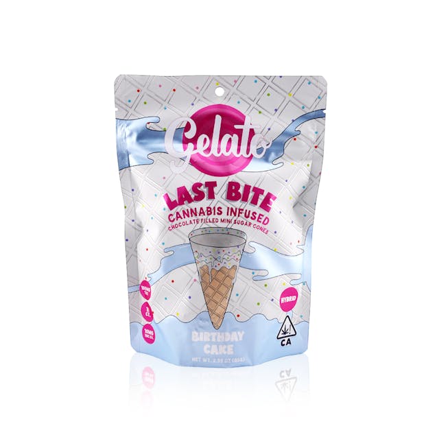 Photograph of product: Last Bite Birthday Cake Mini Cones 100mg - 
