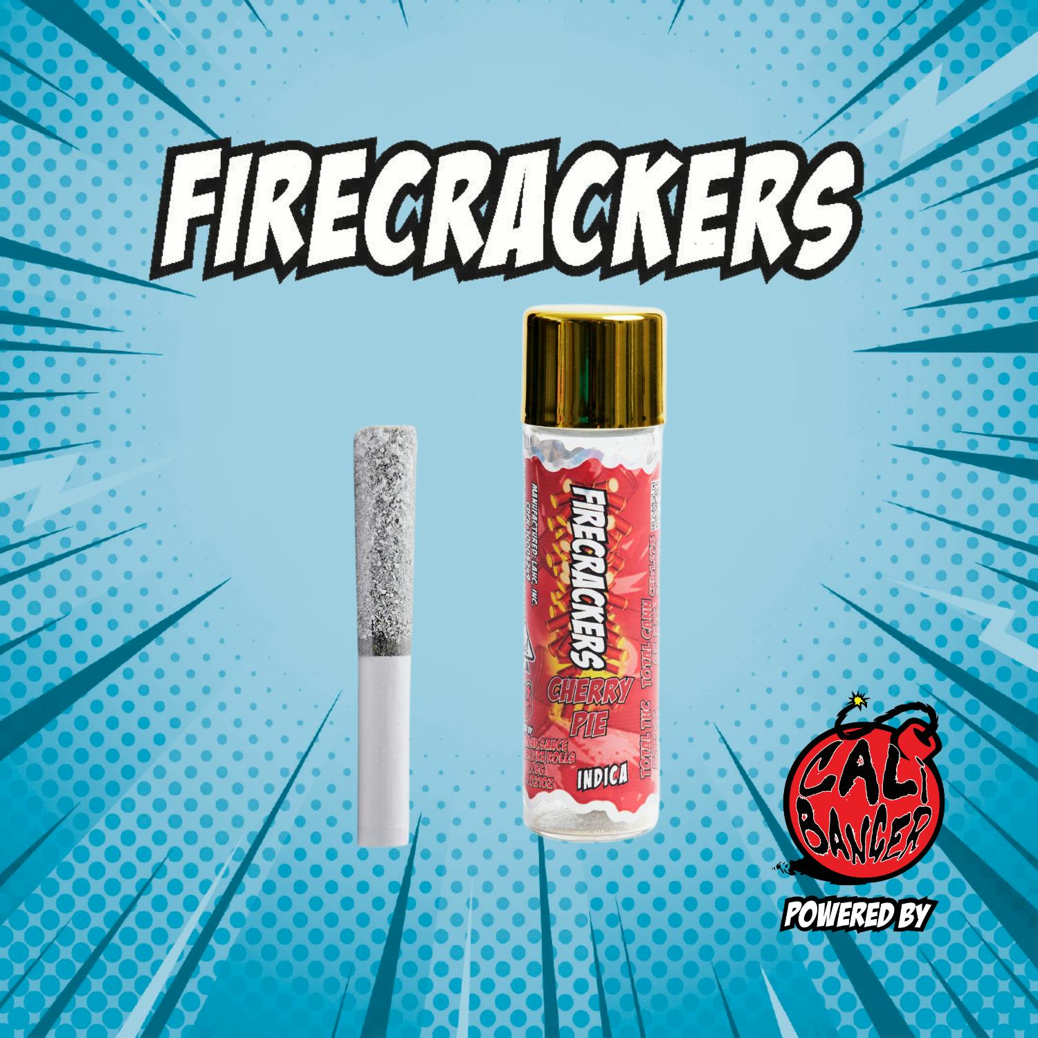 Photograph of product: Firecrackers 0.6 Single Preroll - Cherry Pie