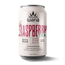 Photograph of product: WANA - 7.5oz RTD - Raspberry Tea 4pk - 2mg THC