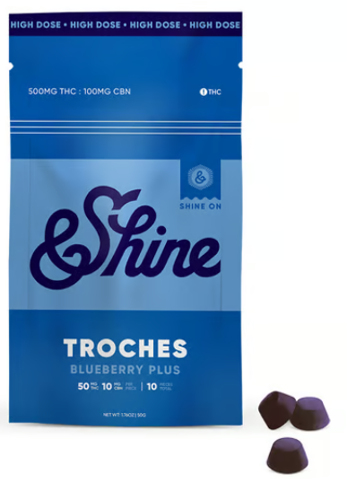 Photograph of product: 10ct/60mg Troches (5:1 Blueberry Plus)
