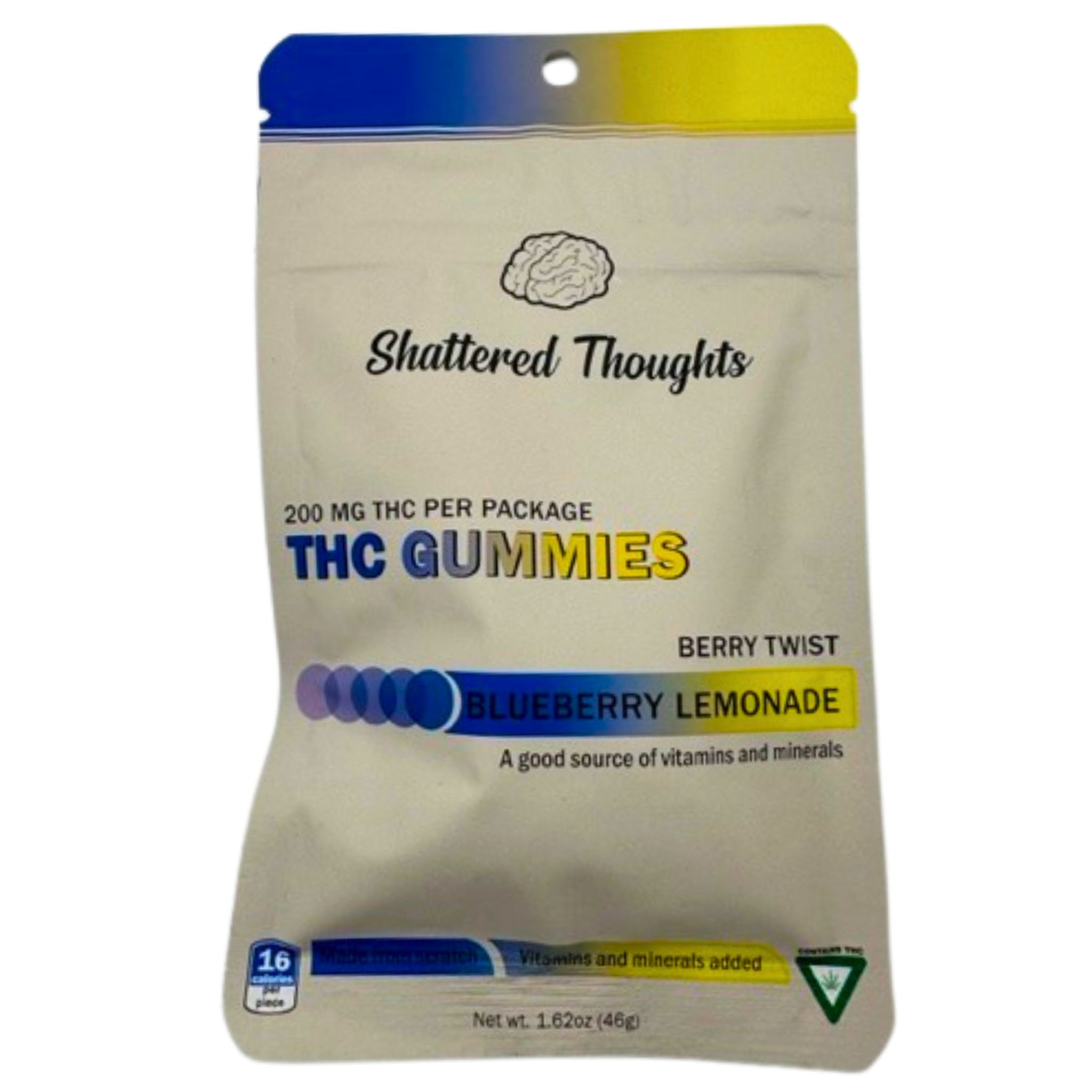 Photograph of product: Shattered Thoughts Gummies- Blueberry Lemonade